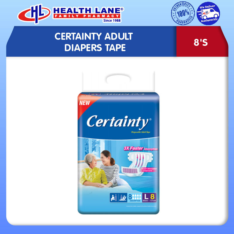 CERTAINTY LAMPIN DEWASAS TAPE- L (8'S)